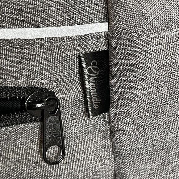 Origaudio Foldable Computer Gray Backpack Zipper Square Rectangular - Picture 6 of 9